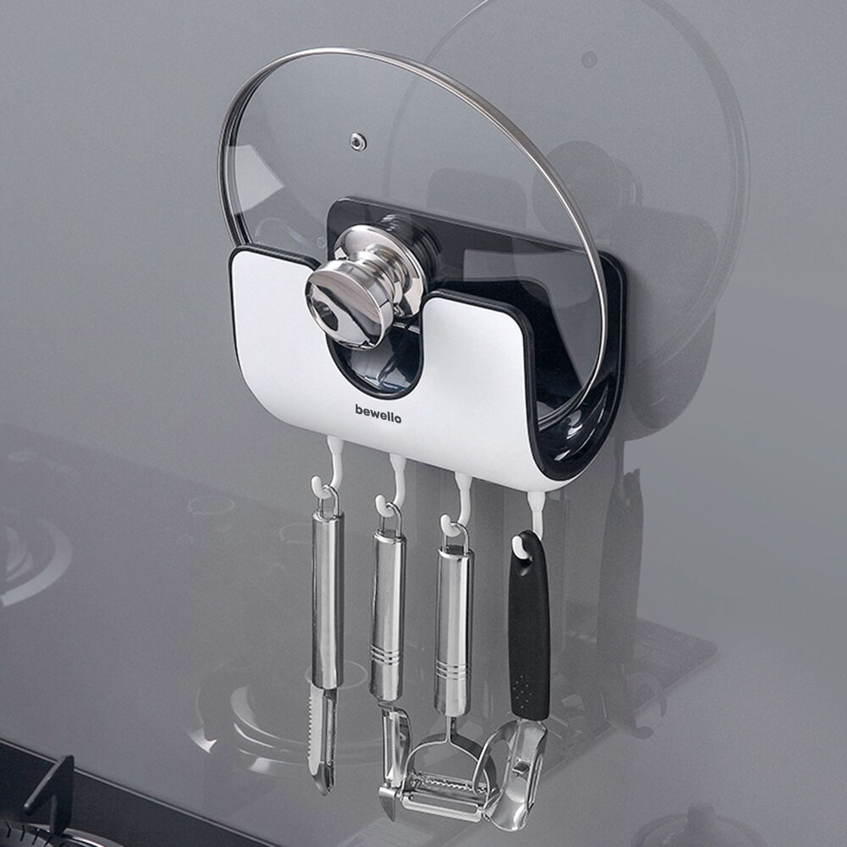 Organizator de perete Bewello BW3008, cu patru cârlige